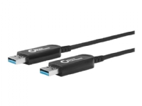 MicroConnect - USB-kabel - USB typ A (hane) till USB typ A (hane) - USB 3.1 Gen 1 - 20 m - Active Optical Cable (AOC) - svart