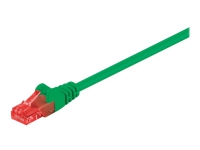MicroConnect - Nätverkskabel - RJ-45 (hane) till RJ-45 (hane) - 25 cm - 6 mm - UTP - CAT 6 - rund, tvinnad - grön