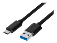 Akyga AK-USB-24 - USB-kabel - USB typ A (hane) till 24 pin USB-C (hane) - USB 3.1 - 50 cm - svart
