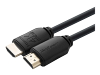 MicroConnect - Hög hastighet - HDMI-kabel med Ethernet - HDMI hane till HDMI hane - 4 m - trippelskärmad - svart - inomhus, Dolby DTS-HD Master Audio-support, Dolby TrueHD-support, 4K60 Hz (4096 x 2160) stöd