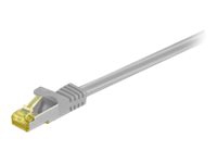 MicroConnect - Nätverkskabel - RJ-45 (hane) till RJ-45 (hane) - 25 cm - SFTP, PiMF - CAT 7 - grå