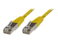 MicroConnect - Nätverkskabel - RJ-45 (hane) till RJ-45 (hane) - 25 cm - F/UTP (folieöverdraget oskärmat tvinnat par) - CAT 6 - halogenfri - gul