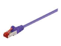 MicroConnect - Nätverkskabel - RJ-45 (hane) till RJ-45 (hane) - 25 cm - 5.6 mm - F/UTP (folieöverdraget oskärmat tvinnat par) - CAT 6 - rund, hakfri, tvinnad - lila