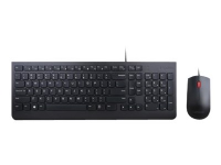 Lenovo Essential Wired Combo - Sats med tangentbord och mus - USB - dansk - för K14 Gen 1 ThinkCentre M70q Gen 3 M70s Gen 3 M70t Gen 3 ThinkPad E14 Gen 3 P15v Gen 3