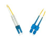 MicroConnect - Nätverkskabel - LC/UPC enkelläge (hane) till SC/UPC enkelläge (hane) - 20 m - fiberoptisk - 9 / 125 mikrometer - OS1 - gul
