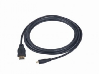 Gembird - HDMI-kabel - mikro-HDMI hane till HDMI hane - 3 m - svart