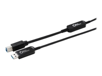 MicroConnect Premium - USB-kabel - USB typ A (hane) till USB Type B (hane) - USB 3.0 - 15 m - Active Optical Cable (AOC) - svart