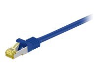 MicroConnect - Nätverkskabel - RJ-45 (hane) till RJ-45 (hane) - 50 cm - SFTP, PiMF - CAT 7 - blå