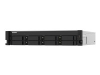 QNAP TS-832PXU - NAS-server - 8 fack - kan monteras i rack - SATA 6Gb/s - RAID 0, 1, 5, 6, 10, 50, JBOD, 60 - RAM 4 GB - Gigabit Ethernet / 2.5 Gigabit Ethernet / 10 Gigabit Ethernet - iSCSI support - 2U