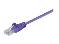 MicroConnect - Nätverkskabel - RJ-45 (hane) till RJ-45 (hane) - 15 m - 4.5 mm - UTP - CAT 5e - rund, hakfri, tvinnad - lila