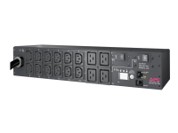 APC Metered Rack PDU AP7811B - Kraftdistributionsenhet (kan monteras i rack) - AC 200/208/230 V - Ethernet - ingång: NEMA L6-30 - utgångskontakter: 16 (IEC 60320 C13, IEC 60320 C19) - 2U - för P/N: SMTL1000RMI2UC, SMX1000C, SMX1500RM2UC, SMX1500RM2UCNC, SMX750C, SMX750CNC