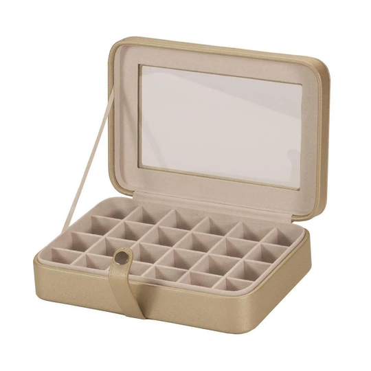 Smyckeskrin i Konstläder, Beige - Miriam