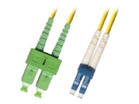 MicroConnect - Nätverkskabel - SC/APC enkelläge (hane) till LC/UPC enkelläge (hane) - 0.5 m - 2 mm - fiberoptisk - duplex - 9 / 125 mikrometer - OS2 - halogenfri - gul