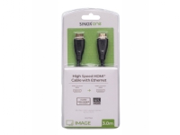 Sinox One - Hög hastighet - HDMI-kabel - HDMI hane till HDMI hane - 3 m - stöd för 4K