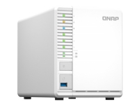 QNAP TS-364 - NAS-server - 3 fack - RAID 5 - RAM 4 GB - 2.5 Gigabit Ethernet - iSCSI support