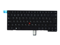 Chicony - Ersättningstangentbord för bärbar dator - med ClickPad, Trackpoint - QWERTY - norsk - FRU, CRU - Tier 2 - för ThinkPad L470 20J4, 20J5, 20JU, 20JV