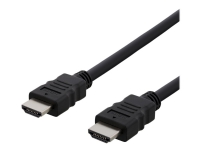 DELTACO - HDMI-kabel - HDMI hane till HDMI hane - 50 cm - svart