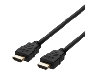 DELTACO - Ultra High Speed - HDMI-kabel - HDMI hane till HDMI hane - 2 m - svart - 4K120Hz stöd, 8K60Hz stöd