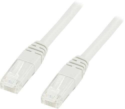 Deltaco UTP Cat6 Nätverkskabel / 30m - Vit