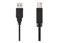Nedis - USB-kabel - USB (hane) till USB typ B (hane) - USB 2.0 - 1 m - svart