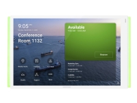Crestron Room Scheduling Touch Screen TSS-1070-T-W-S-LB KIT - Til Microsoft Teams - værelsesadministrator - trådlös, kabling - Bluetooth, 802.11a/b/g/n/ac - 2.4 Ghz, 5 GHz - 10/100 Ethernet - glat vit