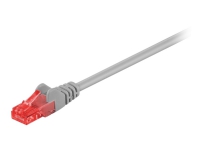 MicroConnect - Nätverkskabel - RJ-45 (hane) till RJ-45 (hane) - 100 m - 6 mm - UTP - CAT 6 - halogenfri, rund, knutfri, trådig - grå