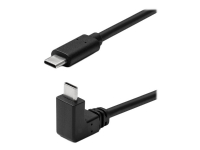 MicroConnect - USB-kabel - USB-C (hane) rak till USB-C (hane) vinklad - USB 3.2 Gen 2 - 3 m - svart