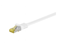 MicroConnect - Nätverkskabel - RJ-45 (hane) till RJ-45 (hane) - 2 m - SFTP, PiMF - CAT 7 - halogenfri, hakfri - vit
