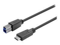 VivoLink - USB-kabel - USB-C (hane) till USB Type B (hane) - USB 3.2 Gen 1 - 0.9 A - 20 m - svart