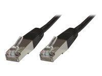 MicroConnect Modular Straight - Nätverkskabel - RJ-45 (hane) till RJ-45 (hane) - 2 m - FTP - CAT 6 - svart