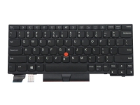 Chicony - Ersättningstangentbord för bärbar dator - med Trackpoint, UltraNav - QWERTY - Engelska - Europa - svart - FRU - för ThinkPad L13 Gen 2 L13 Yoga Gen 2 X13 Gen 1