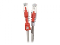 MicroConnect - Nätverkskabel - RJ-45 (hane) låsbar ände till RJ-45 (hane) låsbar ände - 5 m - 6 mm - SFTP - CAT 6 - halogenfri, rund, trådig - grå