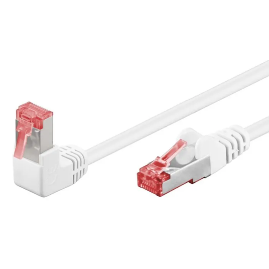 Vinklad S/FTP-nätverkskabel Cat. 6 1 m