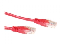 MicroConnect - Nätverkskabel - RJ-45 (hane) till RJ-45 (hane) - 5 m - UTP - CAT 6 - röd