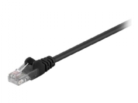 MicroConnect Value Pack - Nätverkskabel - RJ-45 (hane) till RJ-45 (hane) - 2 m - 4.5 mm - UTP - CAT 5e - rund, tvinnad - svart (paket om 10)
