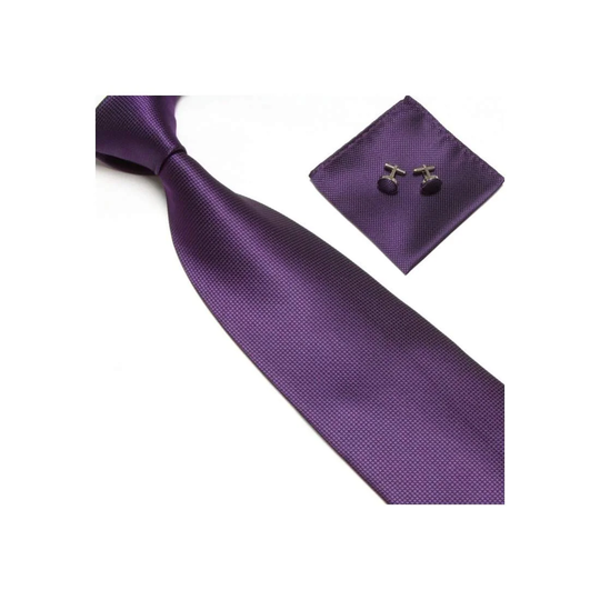 Kostym Accessoarer | Slips + Näsduk + Manschettknappar - Lila