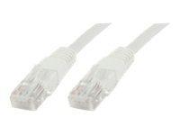 MicroConnect - Nätverkskabel - RJ-45 (hane) till RJ-45 (hane) - 0.5 m - UTP - CAT 5e - vit