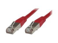 MicroConnect - Nätverkskabel - RJ-45 (hane) till RJ-45 (hane) - 5 m - STP - CAT 5e - tvinnad - röd