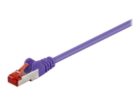 MicroConnect - Nätverkskabel - RJ-45 (hane) till RJ-45 (hane) - 5 m - F/UTP (folieöverdraget oskärmat tvinnat par) - CAT 6 - halogenfri - lila