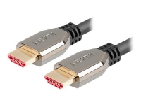 Lanberg - Ultra High Speed - HDMI-kabel - HDMI hane till HDMI hane - 1.8 m - svart - 8K60Hz stöd, 5K120Hz support, 4K240Hz support