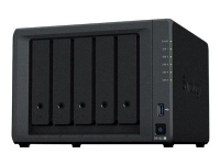 SYNOLOGY DS1522+ - NAS-server - 5 fack - SATA 6 Gb/s - RAID 0, 1, 5, 6, 10, JBOD - RAM 8 GB - Gigabit Ethernet - iSCSI-stöd