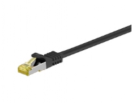 MicroConnect - Nätverkskabel - RJ-45 (hane) till RJ-45 (hane) - 3 m - SFTP, PiMF - CAT 7 - halogenfri, hakfri - svart