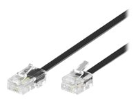 MicroConnect Modular - Nätverkskabel - RJ-11 (hane) till RJ-45 (hane) - 3 m - svart