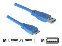 Delock - USB-kabel - USB (hane) till Micro-USB typ B (hane) - USB 3.0 - 1 m