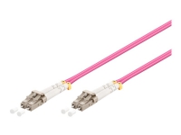 MicroConnect - Nätverkskabel - LC/UPC-multiläge (hane) till LC/UPC-multiläge (hane) - 1 m - fiberoptisk - 50/125 mikron - OM4 - halogenfri - lila