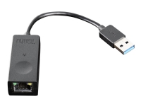 Lenovo ThinkPad USB 3.0 Ethernet adapter - Nätverksadapter - USB 3.0 - Gigabit Ethernet - för ThinkCentre M75t Gen 2 M90a Pro Gen 3 V15 IML V50t Gen 2-13 Yoga Slim 7 Pro 14