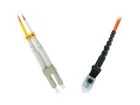MicroConnect - Nätverkskabel - LC/PC-multiläge (hane) till MT-RJ/PC-multiläge (hane) - 10 m - fiberoptisk - 50/125 mikron - OM3 - orange