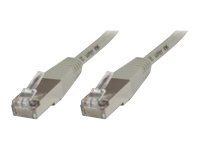 MicroConnect - Nätverkskabel - RJ-45 (hane) till RJ-45 (hane) - 25 m - STP - CAT 6 - uppstartad, halogenfri, trådig - grå