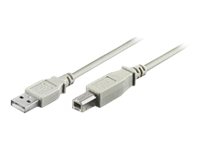 MicroConnect - USB-kabel - USB (hane) till USB typ B (hane) - 5 m