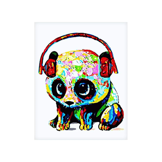 Canvasposter, Panda - 60 x 75 cm
